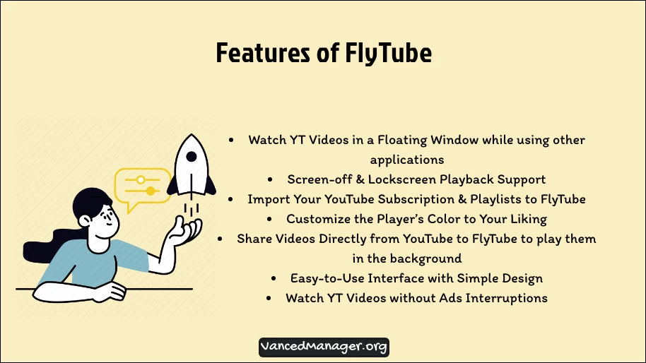 FlyTube Features