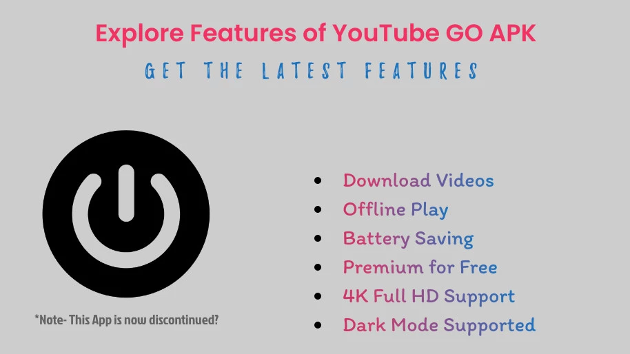 YouTube Go APK Features